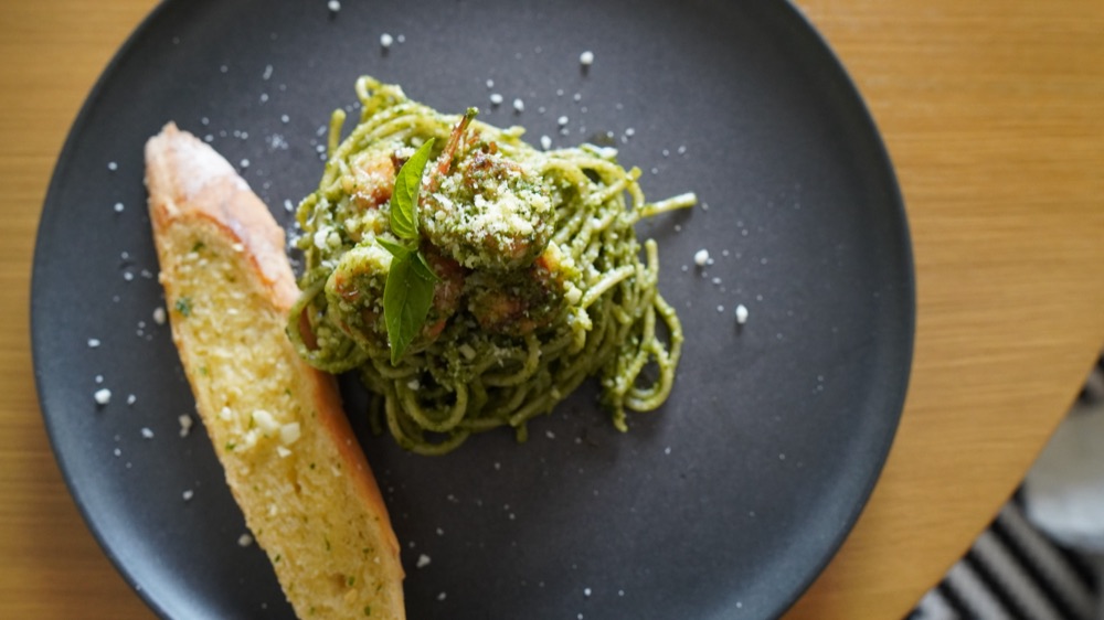 Pesto pasta from the Te'Amo kitchen