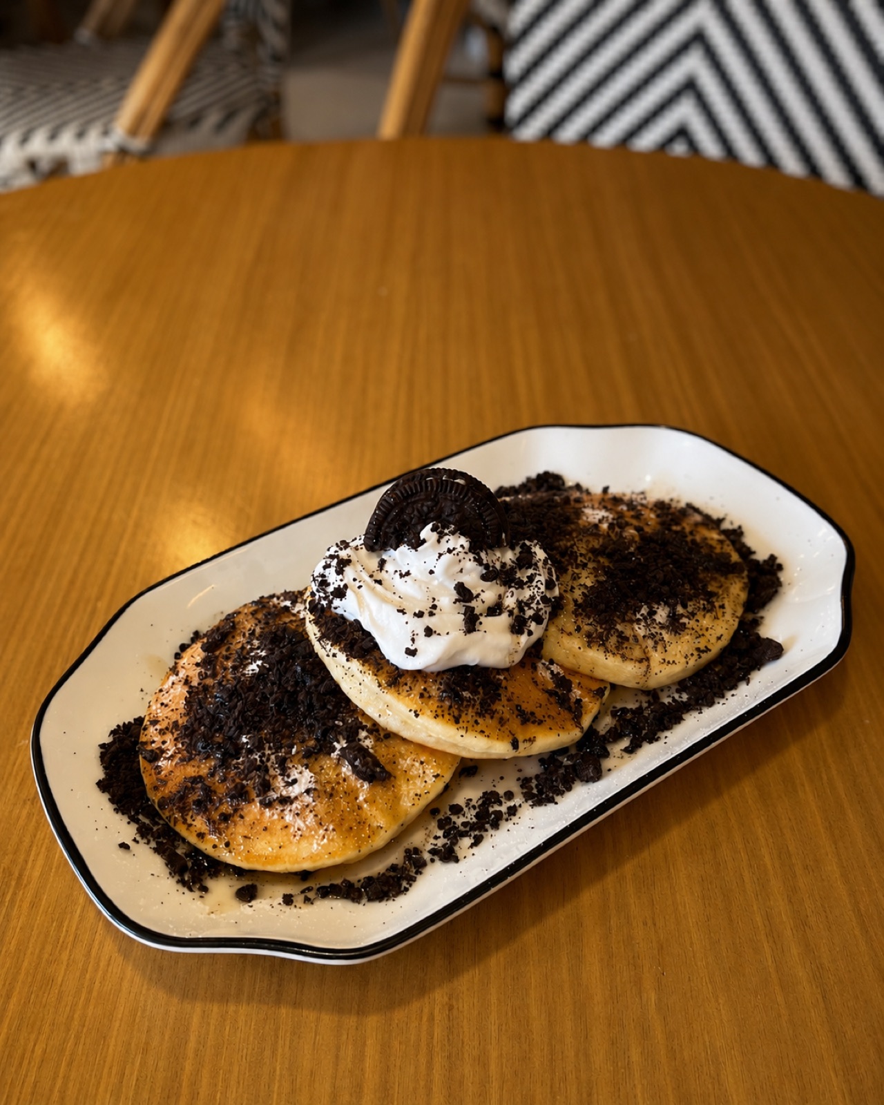 Cookies-and-cream pancakes at Te'Amo